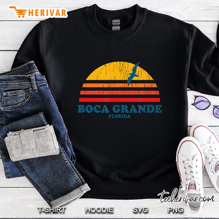 Boca Grande Florida Fl Vintage Graphic 70S Tee Sweatshirt