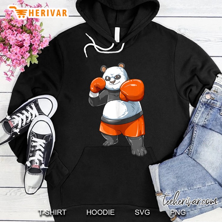Boxing Panda Muay Thai Panda Tank Top Hoodie