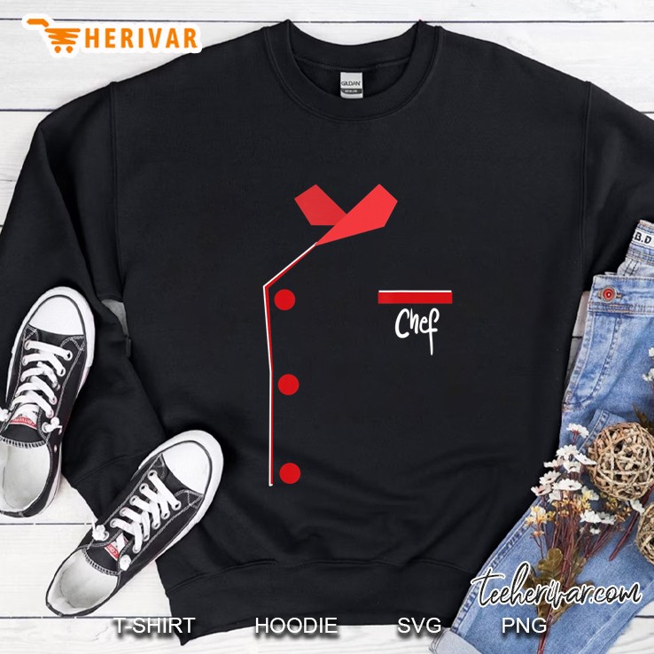 Chef Shirt Uniform Jacket Faux Funny Cook Cooking Sweatshirt