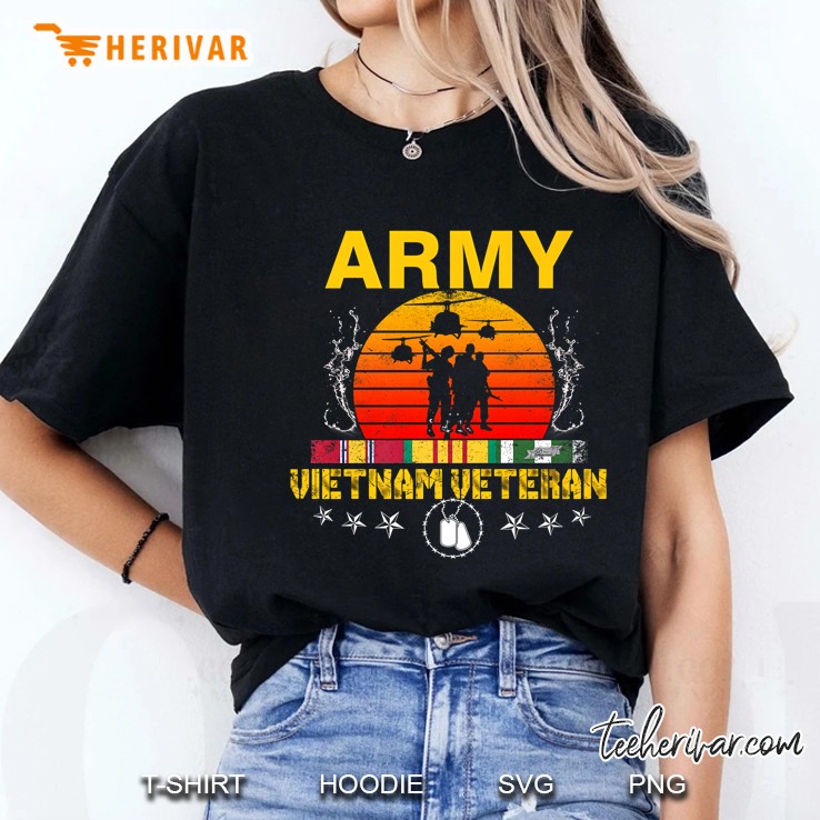 Mens Vietnam Veteran Shirt - Army Proud Vietnam Veteran
