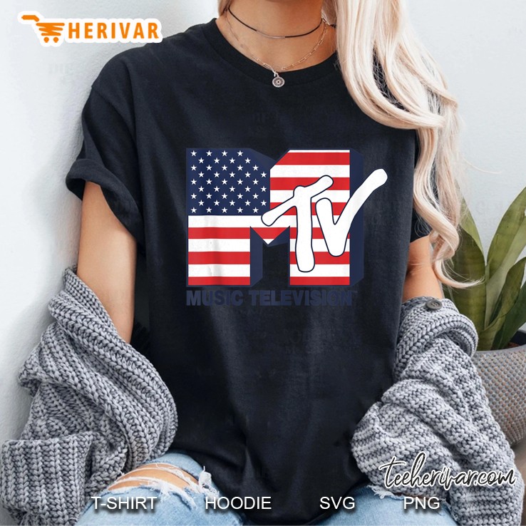 Mtv American Flag Tank Top Ladies Tee