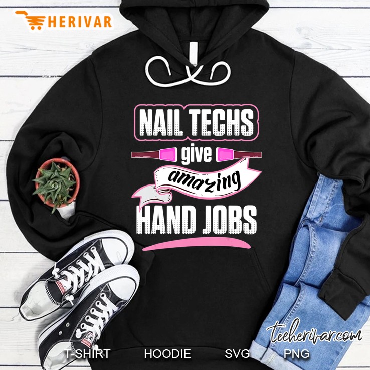 Nail Technician Hand Jobs Nail Tech Artist Manicurist Hoodie