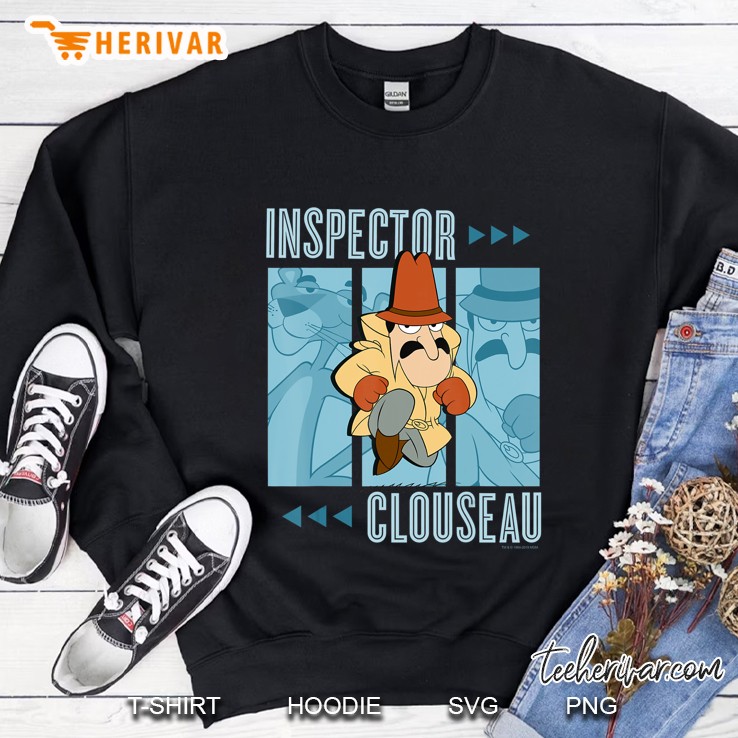 Pink Panther Inspector Clouseau Trio Panels Sweatshirt