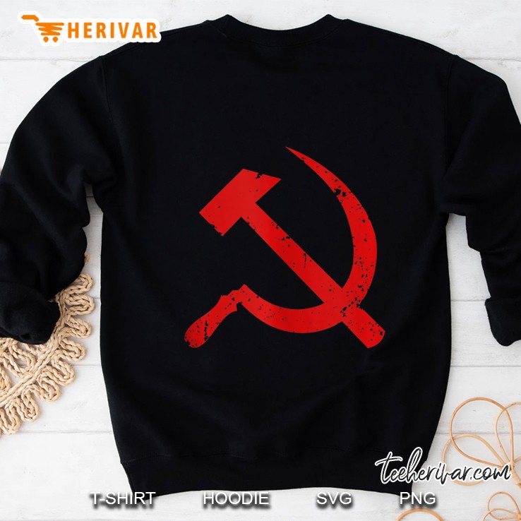 Red Communist Symbol Hammer Sickle Karl Marx Ussr Cccp Lenin Tank Top Sweatshirt