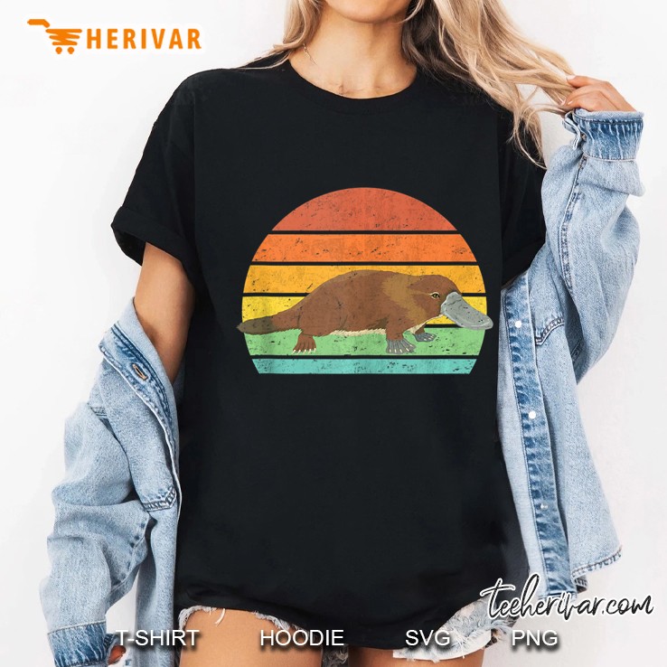 Retro Vintage Platypus Animal Lover Zookeeper Tank Top Ladies Tee