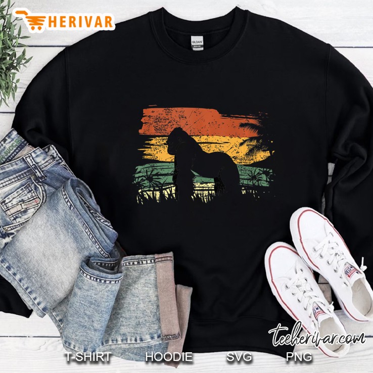 Silverback Grumpy Gorilla Gift Animal Lover 70S Design Tank Top Sweatshirt