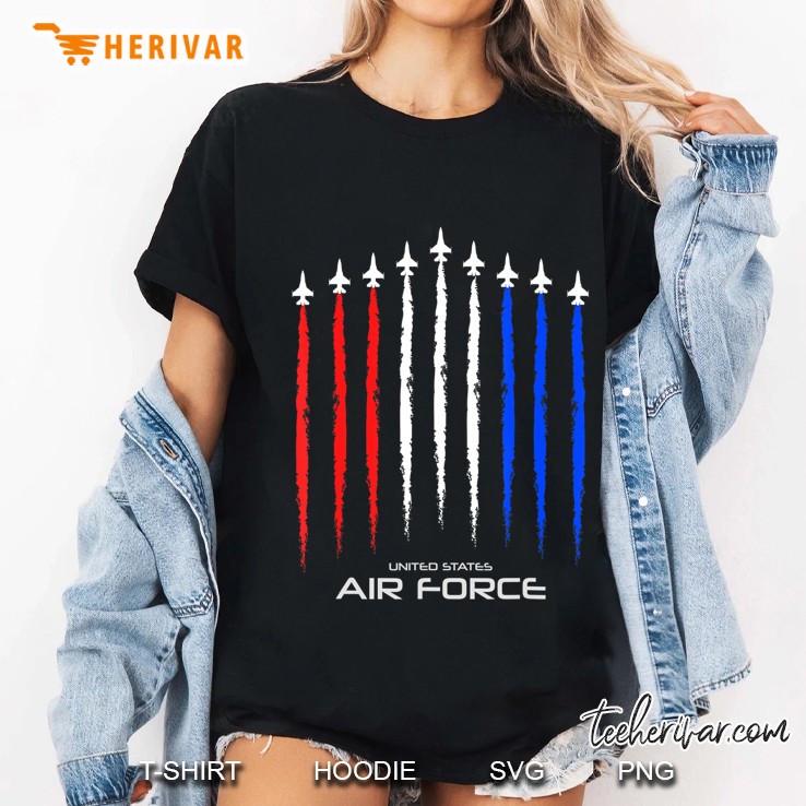 Veteran Shirt Red Blue White American Flag Air Force Flying Hoodie