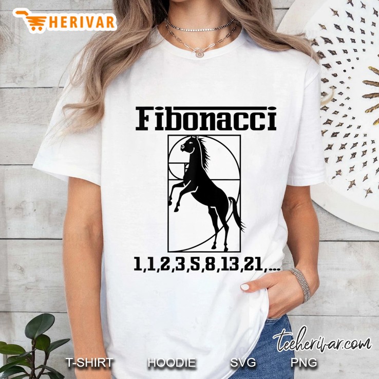 Funny Nerdy Fibonacci Racing Car Horse Gift Ladies Tee
