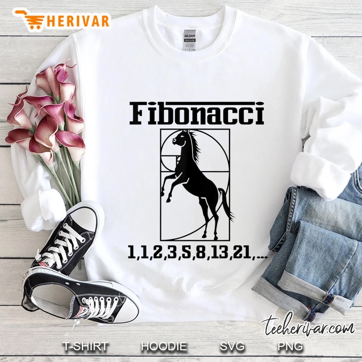 Funny Nerdy Fibonacci Racing Car Horse Gift Sweatshirt