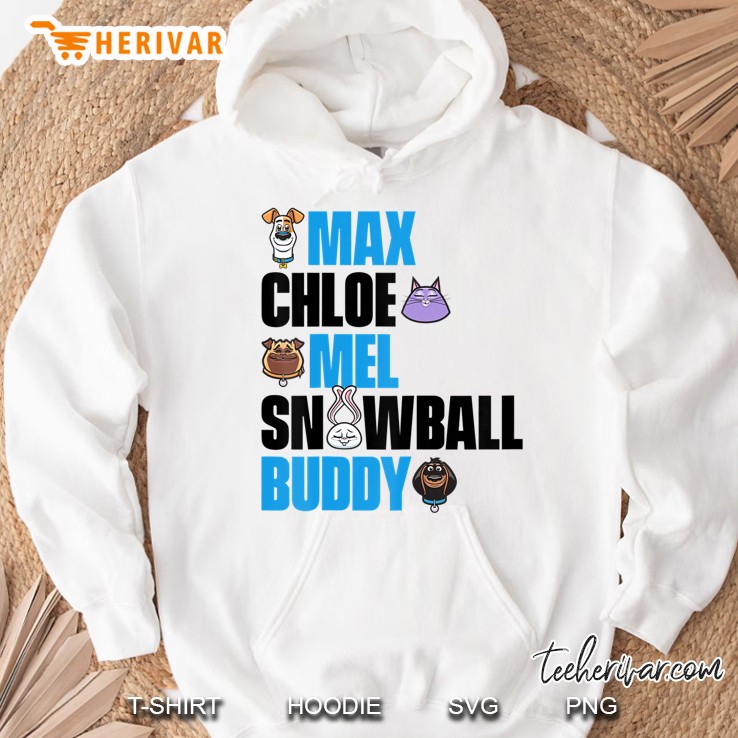 The Secret Life Of Pets 2 Max, Chloe, Mel, Snowball, & Buddy Hoodie