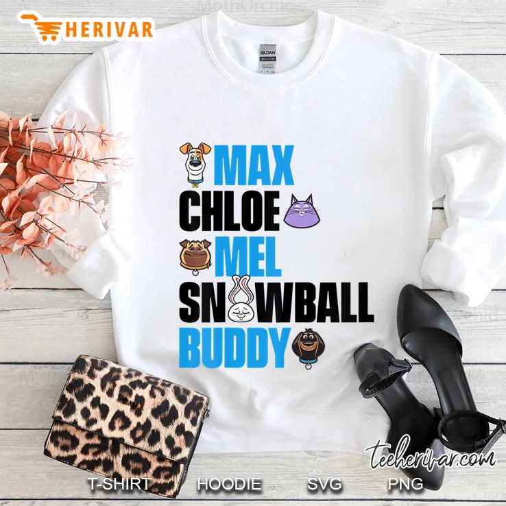 The Secret Life Of Pets 2 Max, Chloe, Mel, Snowball, & Buddy Sweatshirt