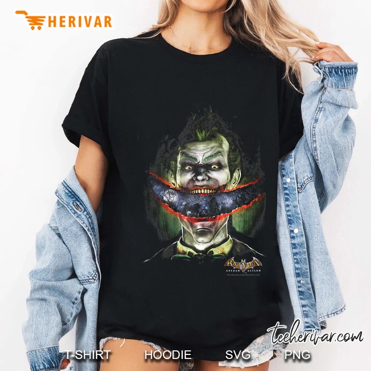 Batman Arkham Asylum Joker Crazy Lips Tank Top Hoodie