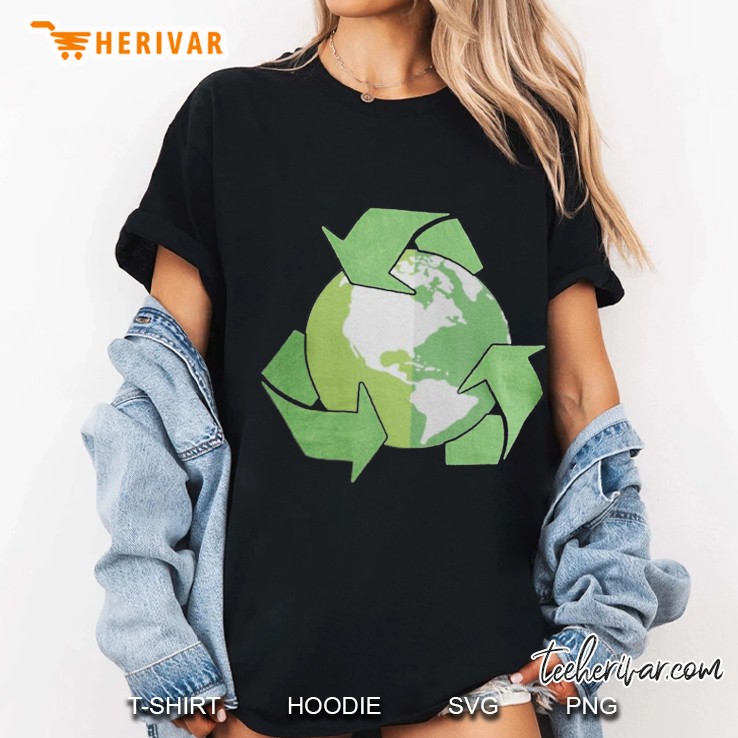 Earth Day Shirt Recycle Logo Vintage Recycling Men & Women Hoodie