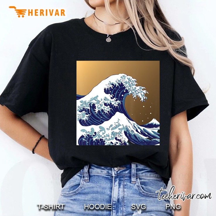 Kanagawa Japanese The Great Wave Ladies Tee