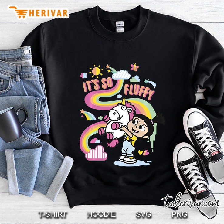 Kids Despicable Me Minions Agnes Unicorn Rainbow Premium Sweatshirt