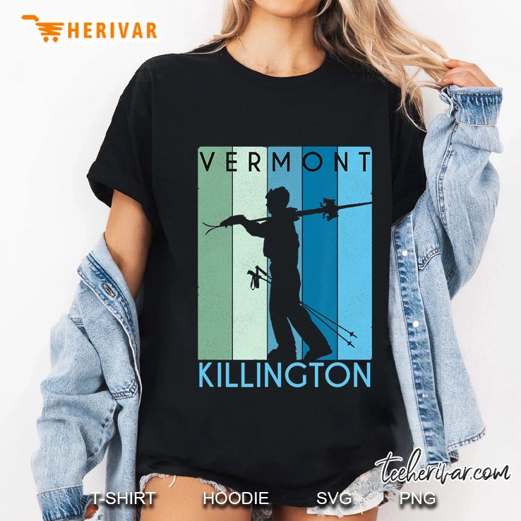 Killington Snow Ski Retro Vintage Vermon Ladies Tee