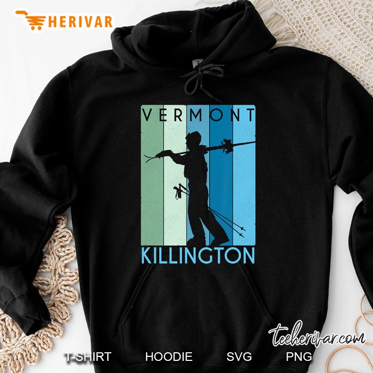 Killington Snow Ski Retro Vintage Vermon Hoodie