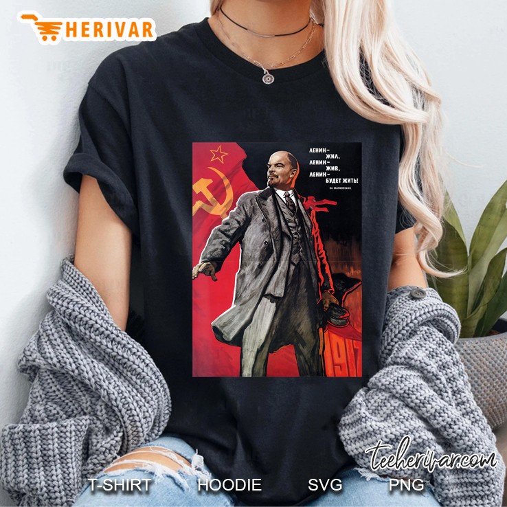 Lenin Lived, Lenin Lives, Lenin Will Live! Soviet. Sovi8 Ladies Tee