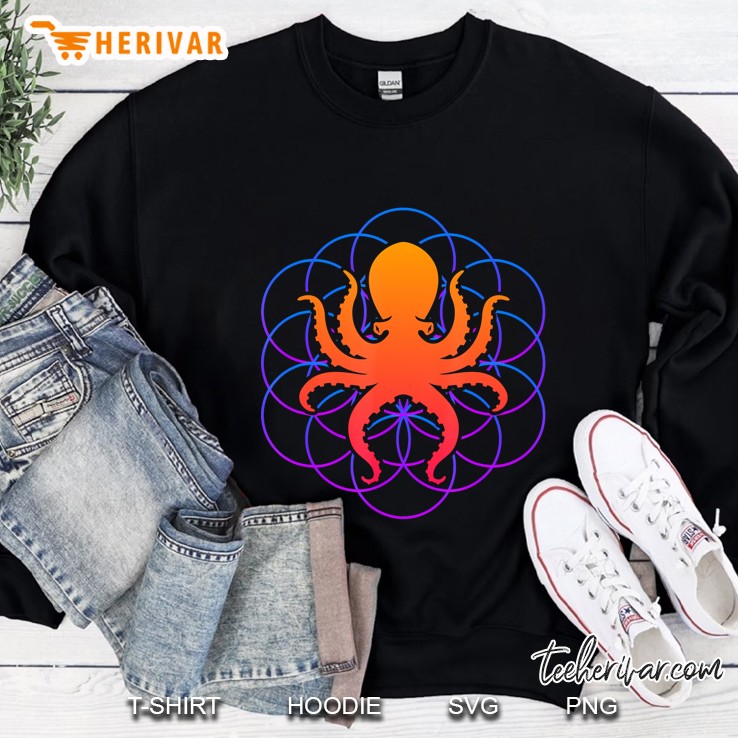 Sacred Geometry Octopus Sweatshirt
