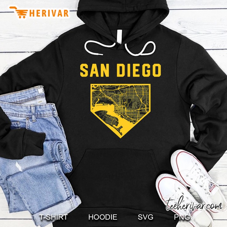 San Diego Baseball City Home Map Mugs