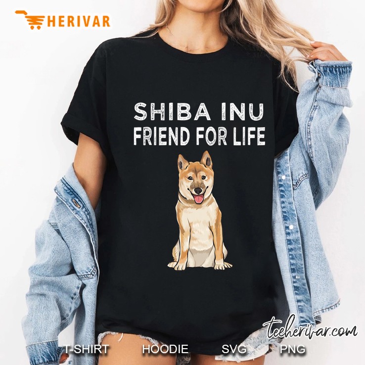Shiba Inu Friend For Life Dog Friendship Ladies Tee