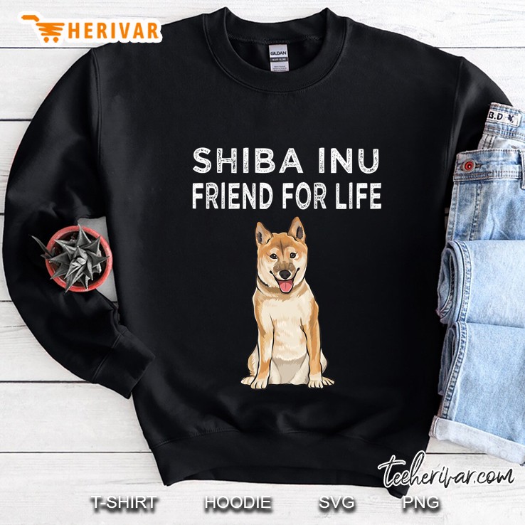 Shiba Inu Friend For Life Dog Friendship Sweatshirt