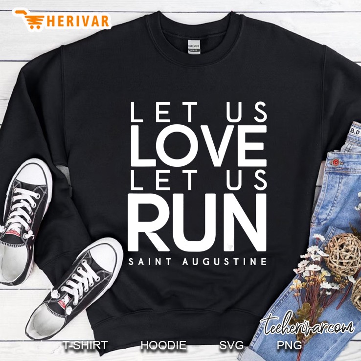 St Augustine Catholic Running Gear 5K Marathon Runners Gifts Sweatshirt