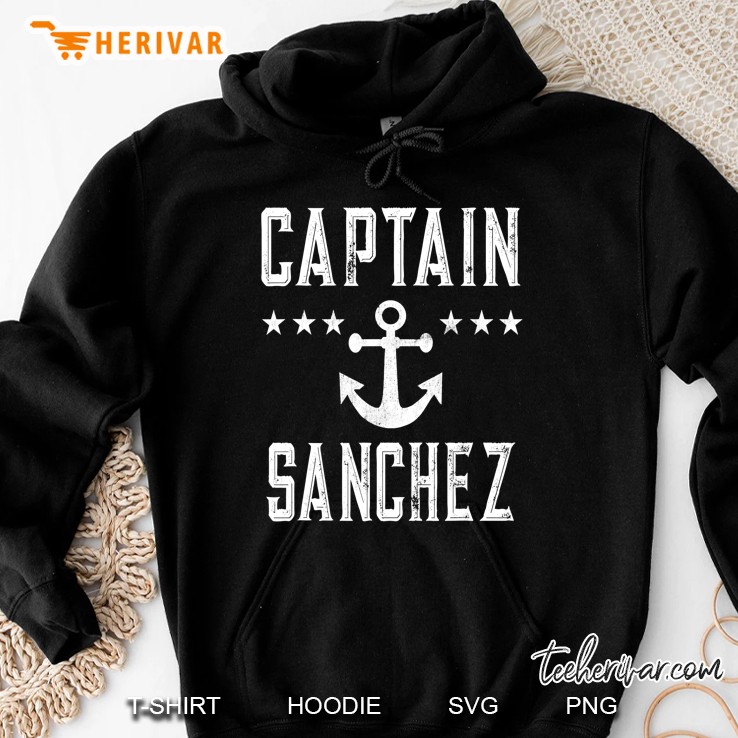Vintage Captain Sanchez - Family Cruise Lake Boat Hoodie