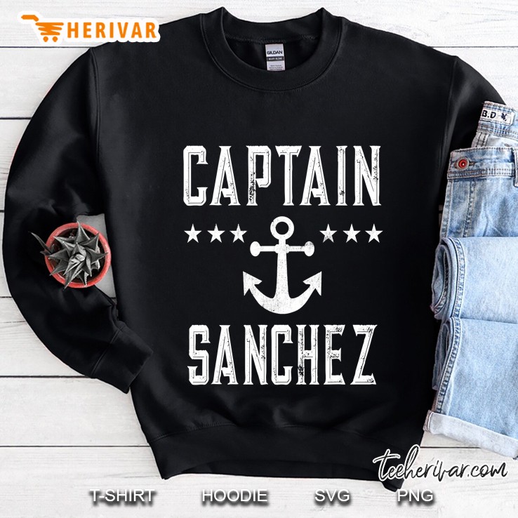 Vintage Captain Sanchez - Family Cruise Lake Boat Sweatshirt