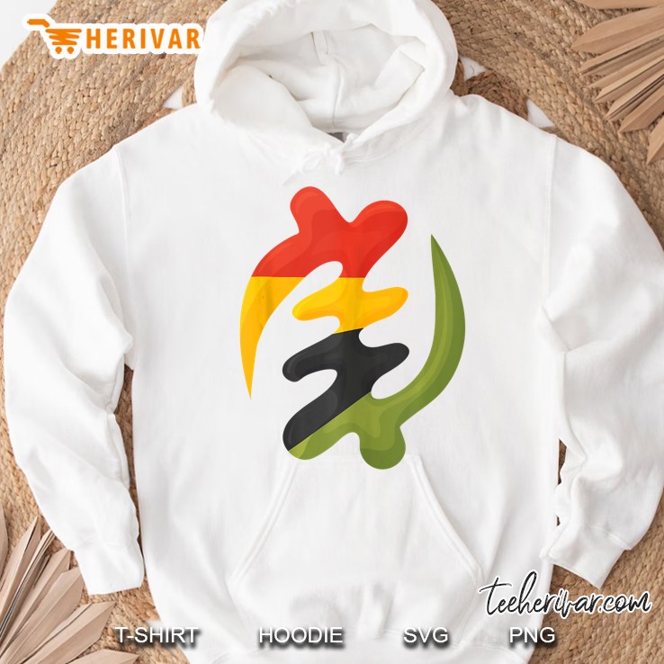 Gye Nyame Adinkra Symbol In Pan African Colors Tank Top Hoodie