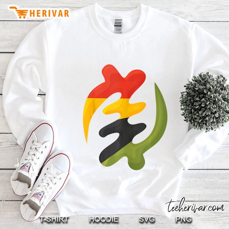 Gye Nyame Adinkra Symbol In Pan African Colors Tank Top Sweatshirt