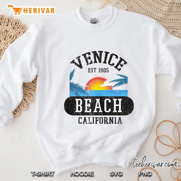 Original Venice Beach California Vintage Design Novelty Tank Top Sweatshirt