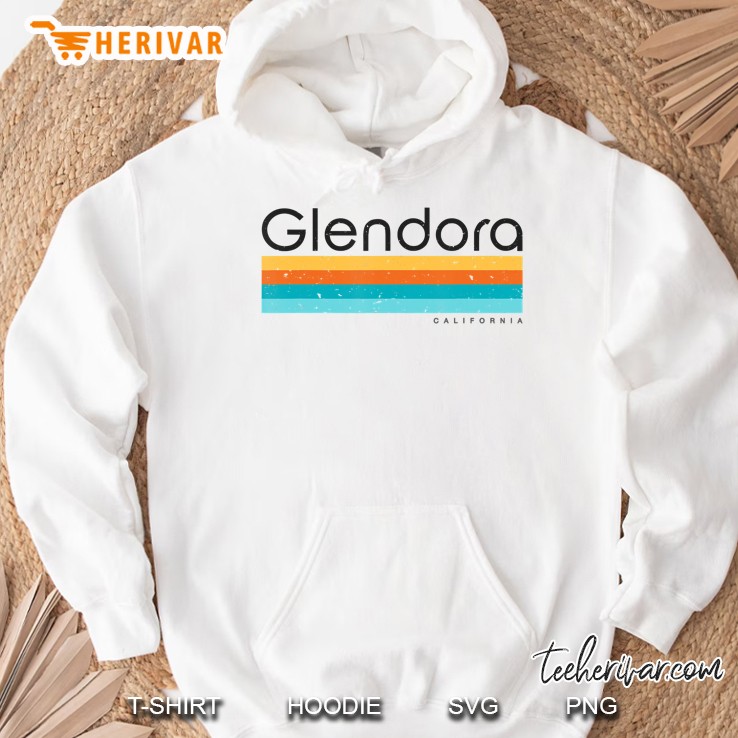 Vintage Glendora California Ca Retro Design Hoodie