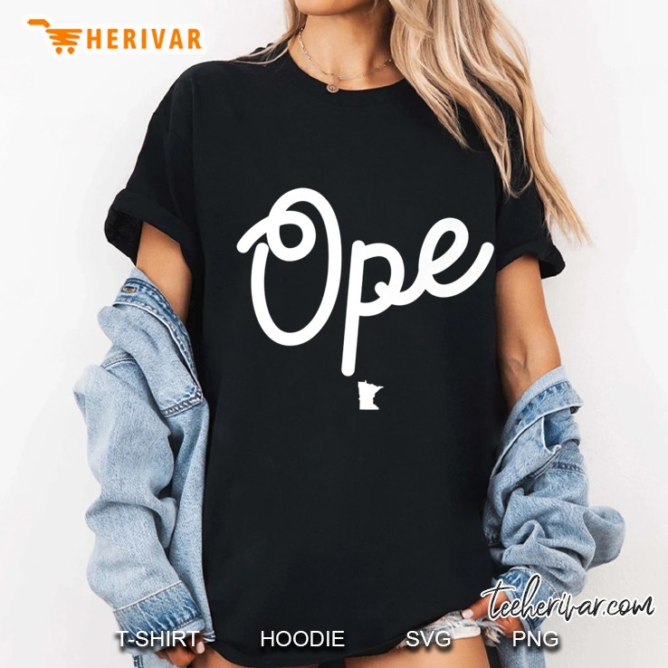 Classic Ope Speak Minnesotan Mn State Map Premium Ladies Tee