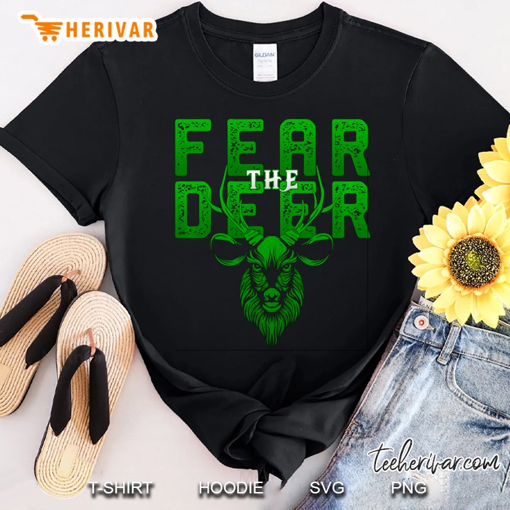 Fear The-Deer Funny Gift For Milwaukee Basketball Bucks Fans Pullover Shirt