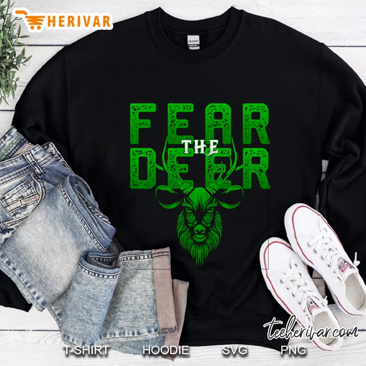 Fear The-Deer Funny Gift For Milwaukee Basketball Bucks Fans Pullover Mugs