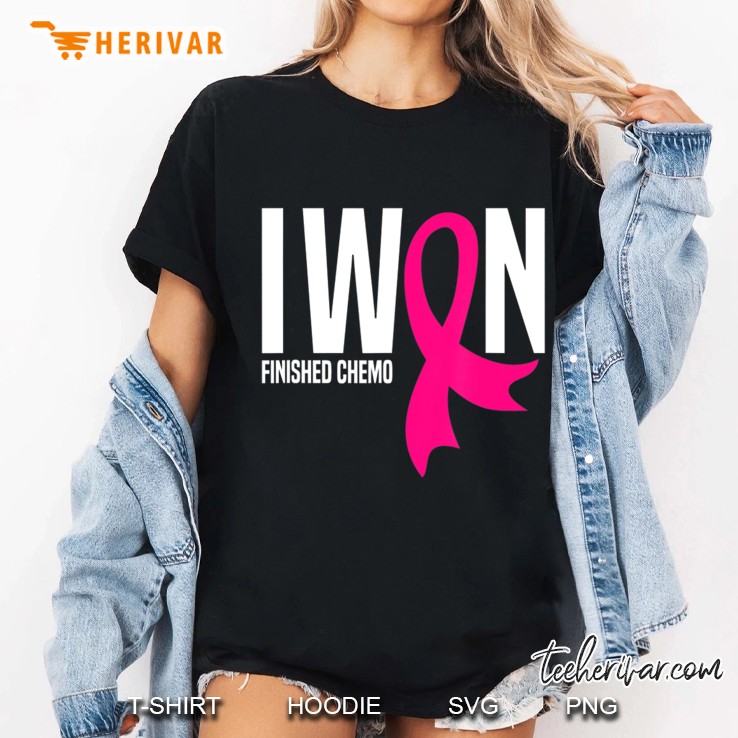 I Won Finished Chemo Breast Cancer Survivor Ladies Tee