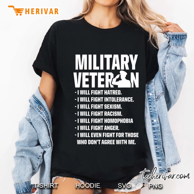 Military Veterans Against Trump 2020 Fight Usa Election Ladies Tee