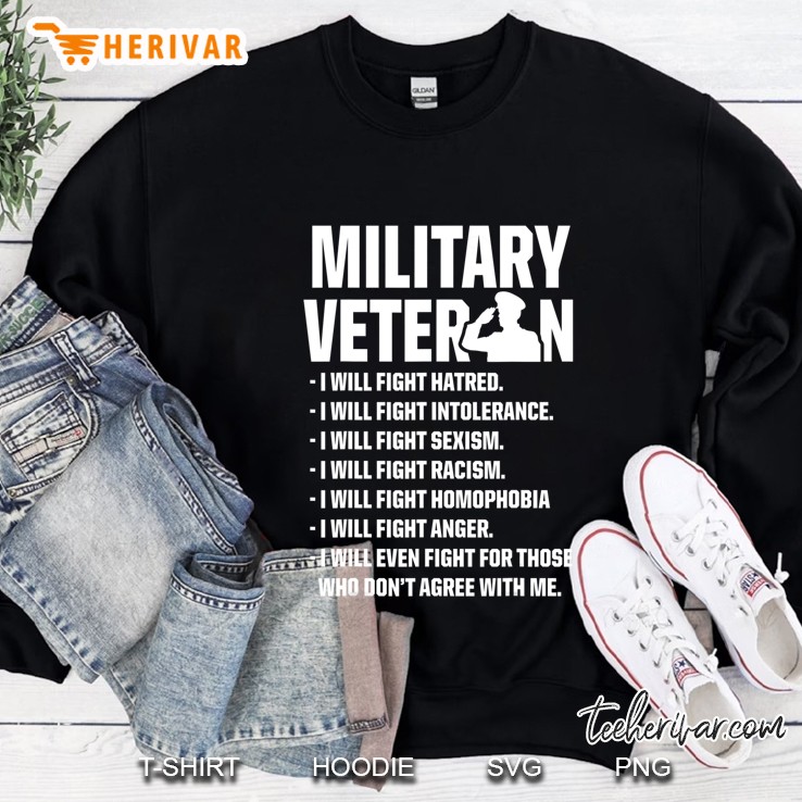 Military Veterans Against Trump 2020 Fight Usa Election Sweatshirt
