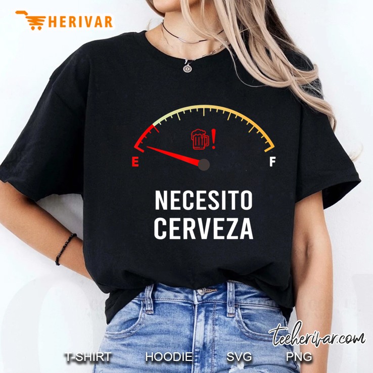 Necesito Cerveza Funny Spanish Quote I Need Beer Gif Ladies Tee