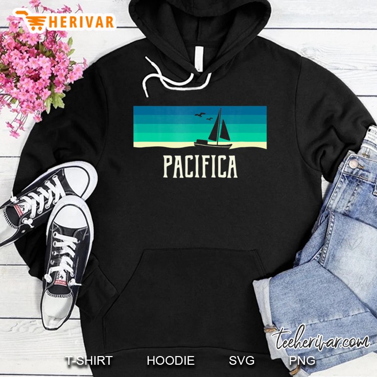 Pacifica California Sailboat 70S Throwback Hoodie