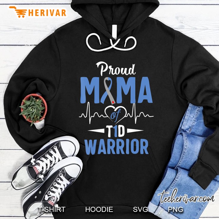 T1d Proud Mama Diabetes Awareness Type 1 Insulin Pancreas Hoodie