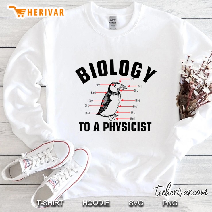 Biology To A Physicist Funny Physics Science Teacher Gift Sweatshirt