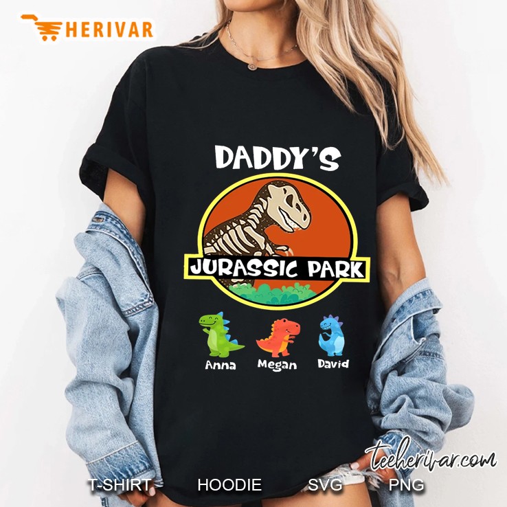 Daddy's Jurassic Park Anna Megan David Hoodie