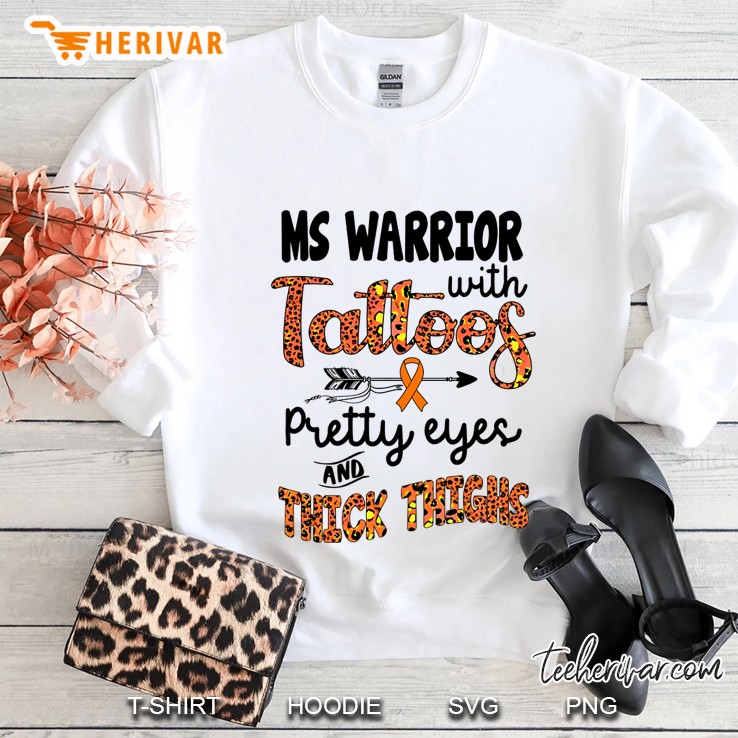 Ms Warrior With Tattoos Pretty Eyes And Thick Thighs Sweatshirt