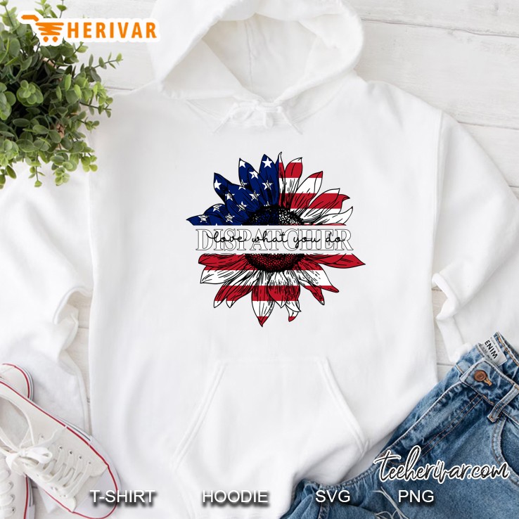 Dispatcher American Flag Sunflower Version Mugs