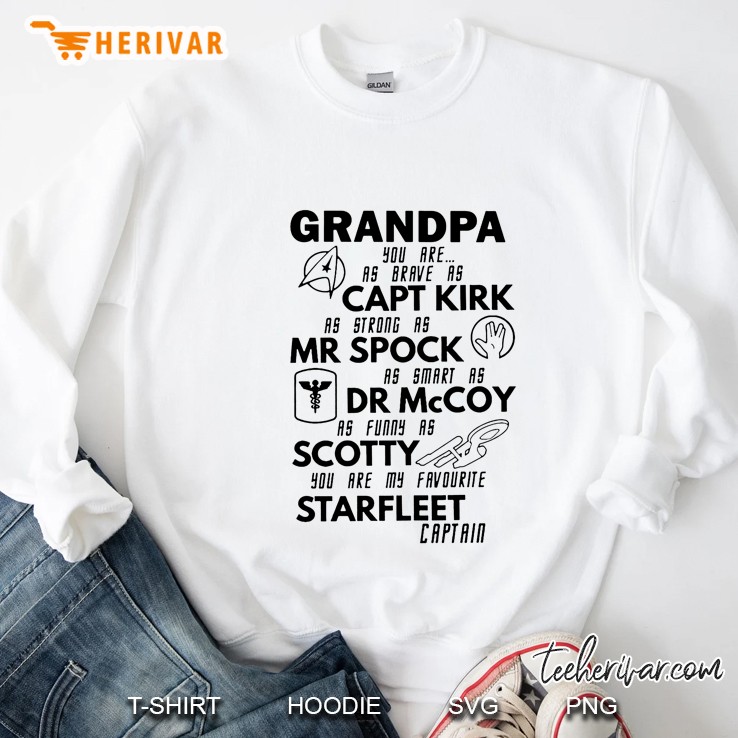 Grandpa You Are As Brave As Capt Kirk As Strong As Mr Spock As Smart As Dr Mccoy Mugs