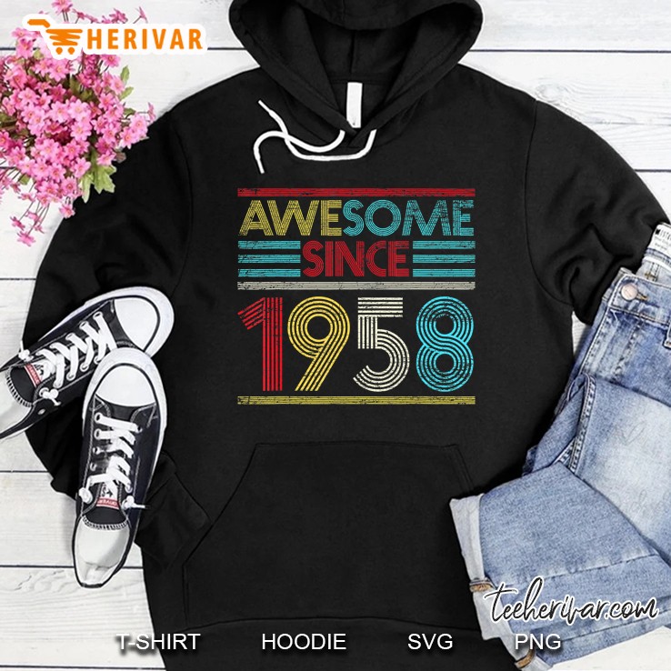 62Nd Birthday Gifts - Awesome Since 1958 Hoodie