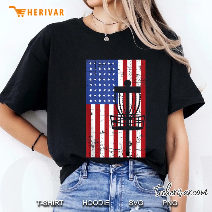 American Flag Disc Golf Tank Top Hoodie