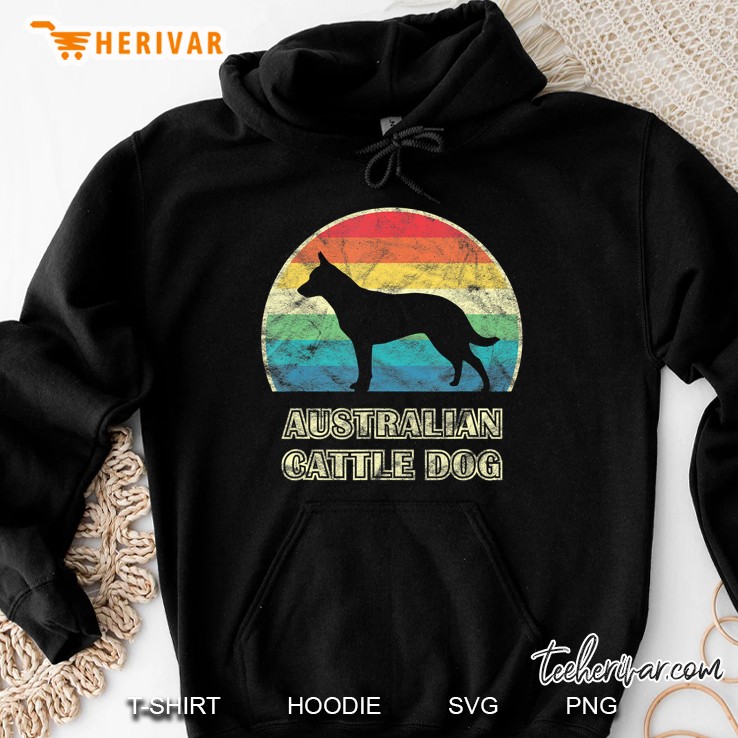 Australian Cattle Dog Vintage Style Dog Hoodie